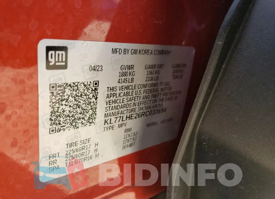 KL77LHE26RC038694 Photo# 12