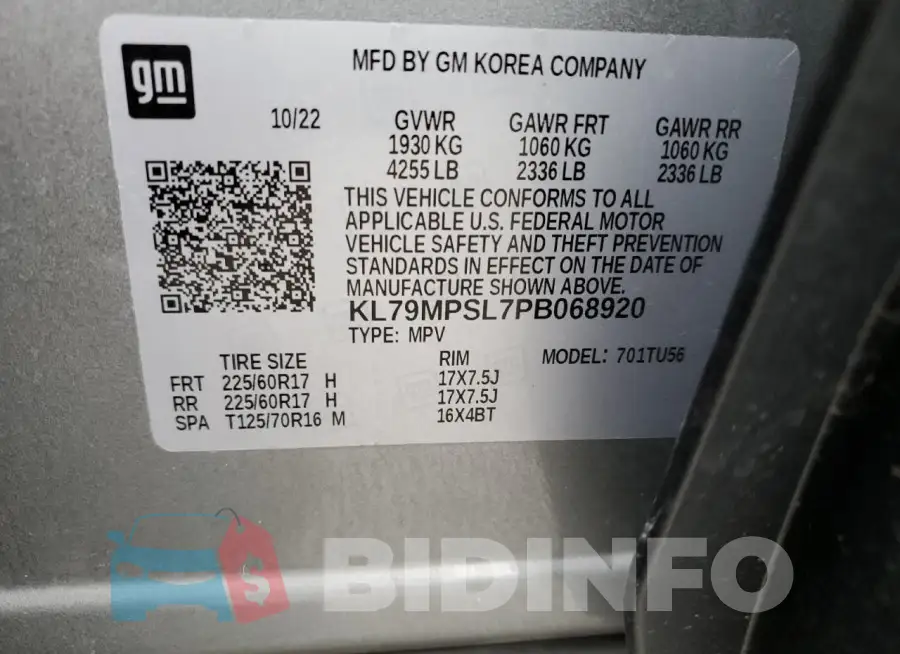 KL79MPSL7PB068920 Photo# 12