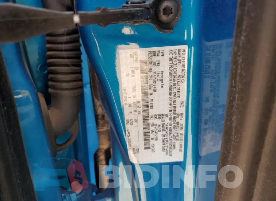 1FADP3F23GL212607 Photo# 12