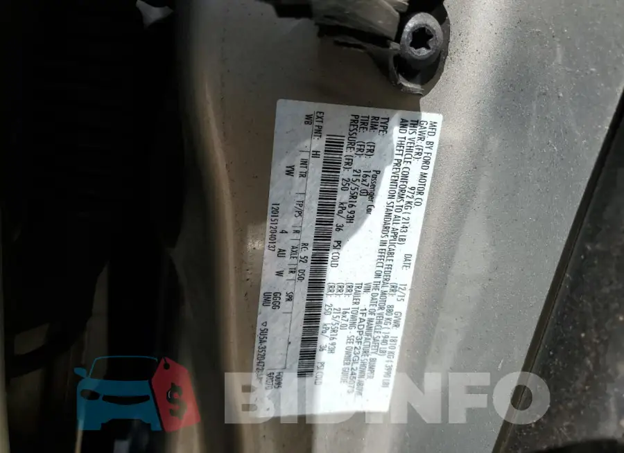 1FADP3F23GL245073 Photo# 12