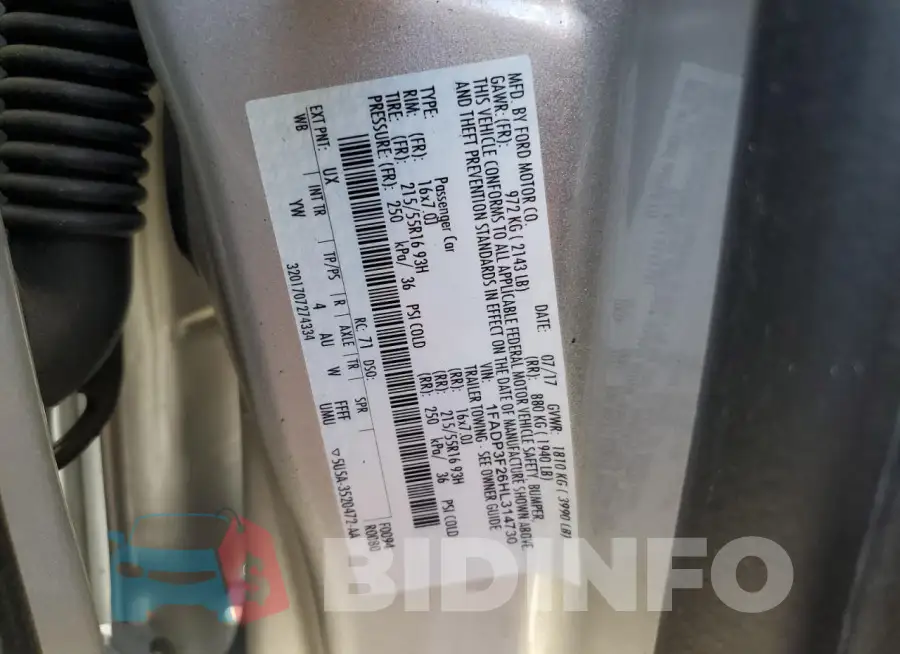 1FADP3F26HL314730 Photo# 13
