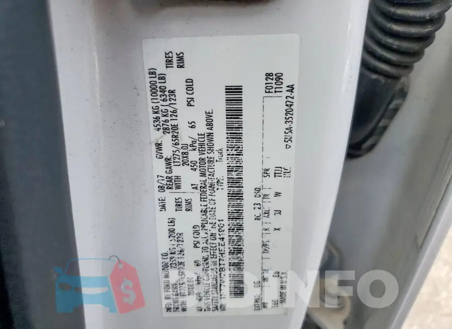 1FT7W2BT7HEE41901 Photo# 12