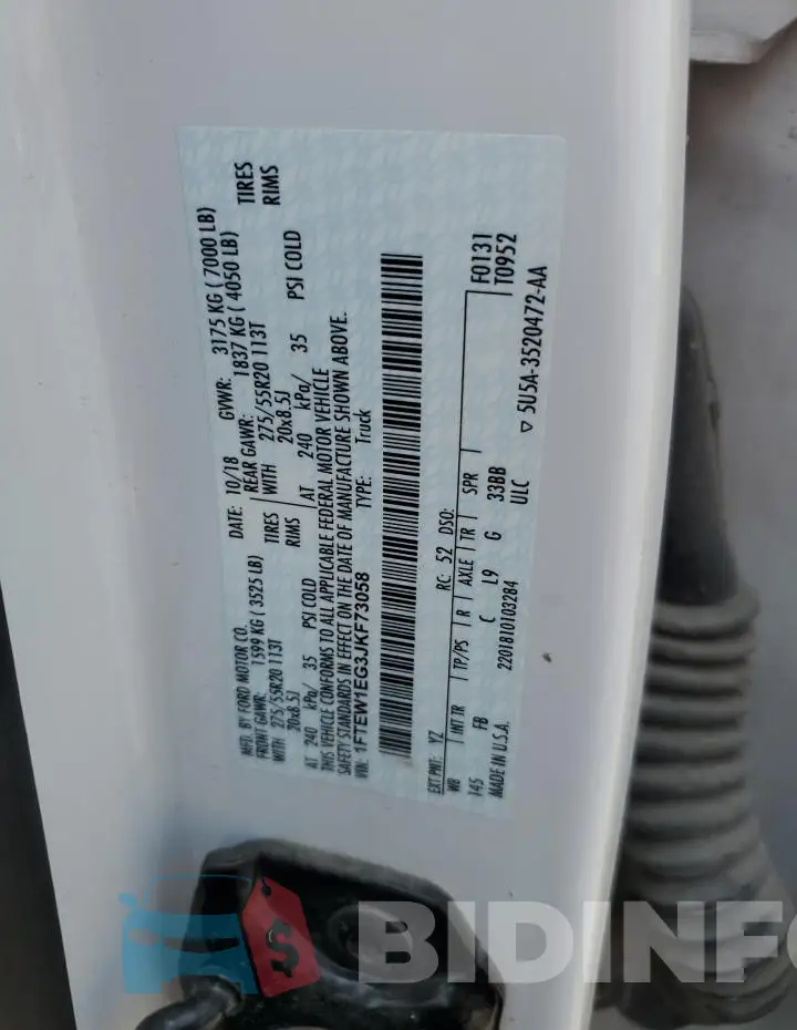 1FTEW1EG3JKF73058 Photo# 12