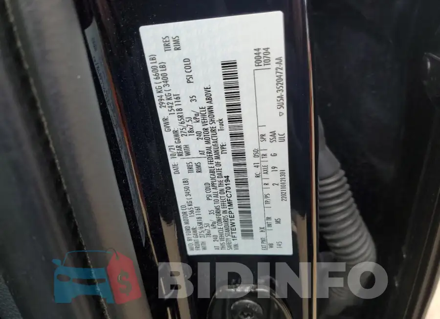 1FTEW1EP1MFC70194 Photo# 12