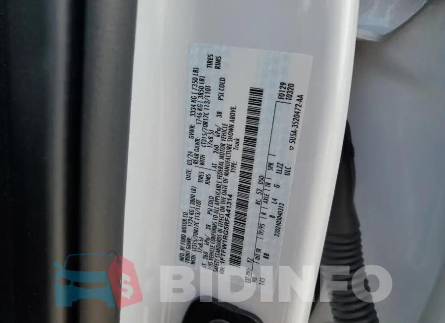 1FTFW1RG5RFA41314 Photo# 12