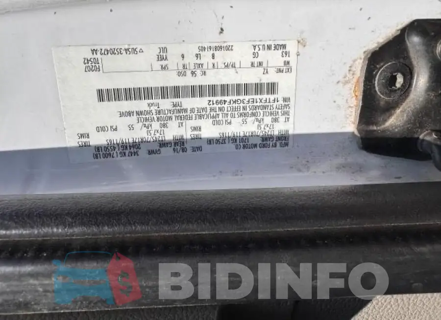1FTFX1EF3GKF49912 Photo# 10