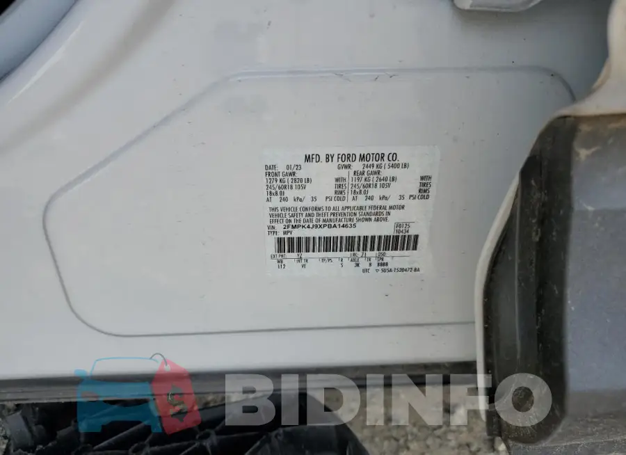 2FMPK4J9XPBA14635 Photo# 13