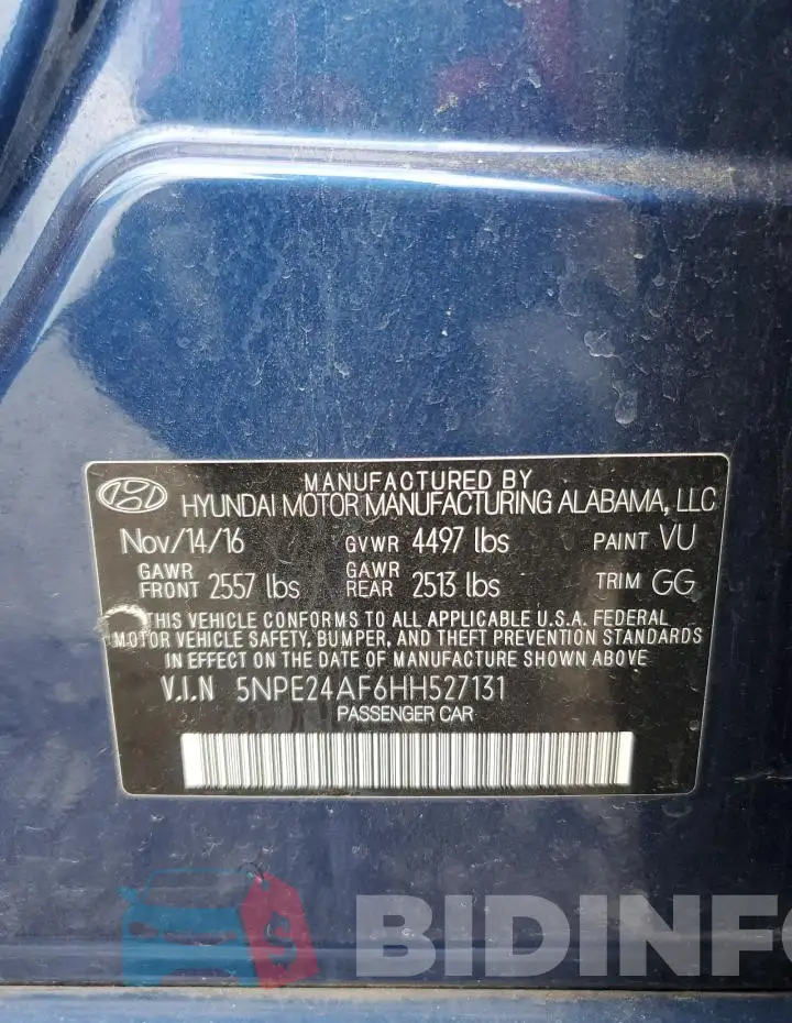 5NPE24AF6HH527131 Photo# 12