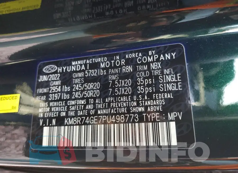 KM8R74GE7PU498773 Photo# 12