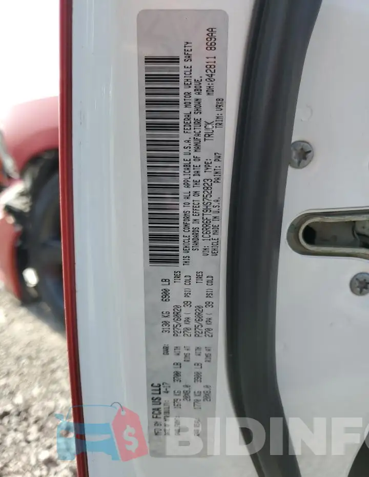 1C6RR6FT9HS752823 Photo# 12