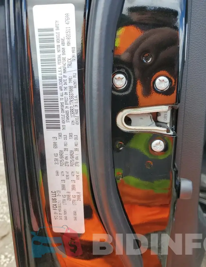 1C6RR7LT7KS637008 Photo# 12