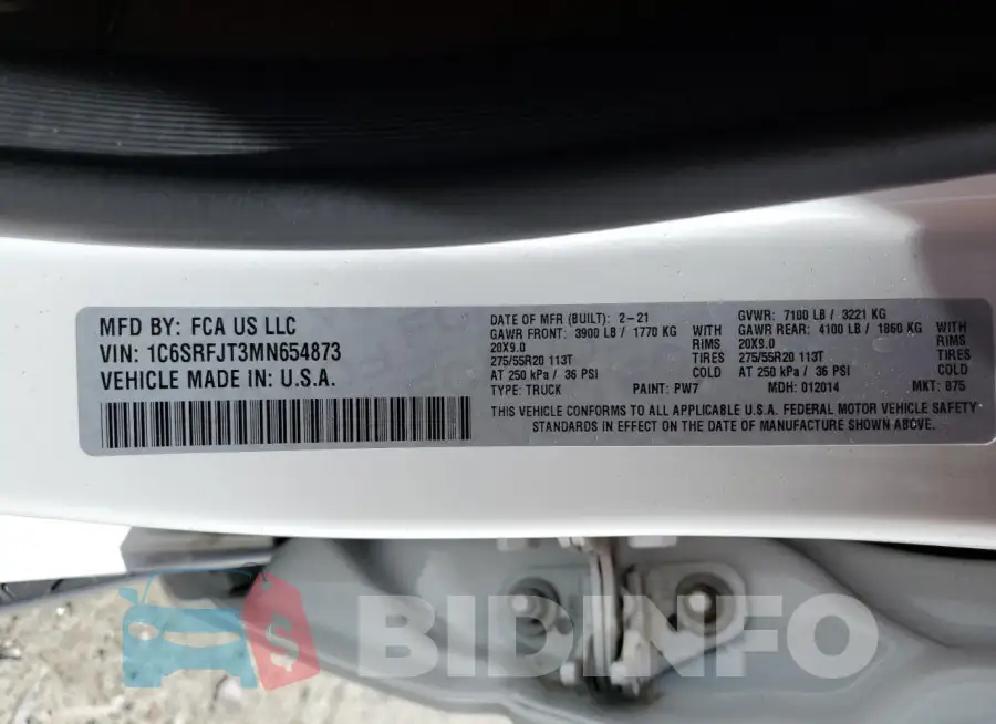 1C6SRFJT3MN654873 Photo# 12