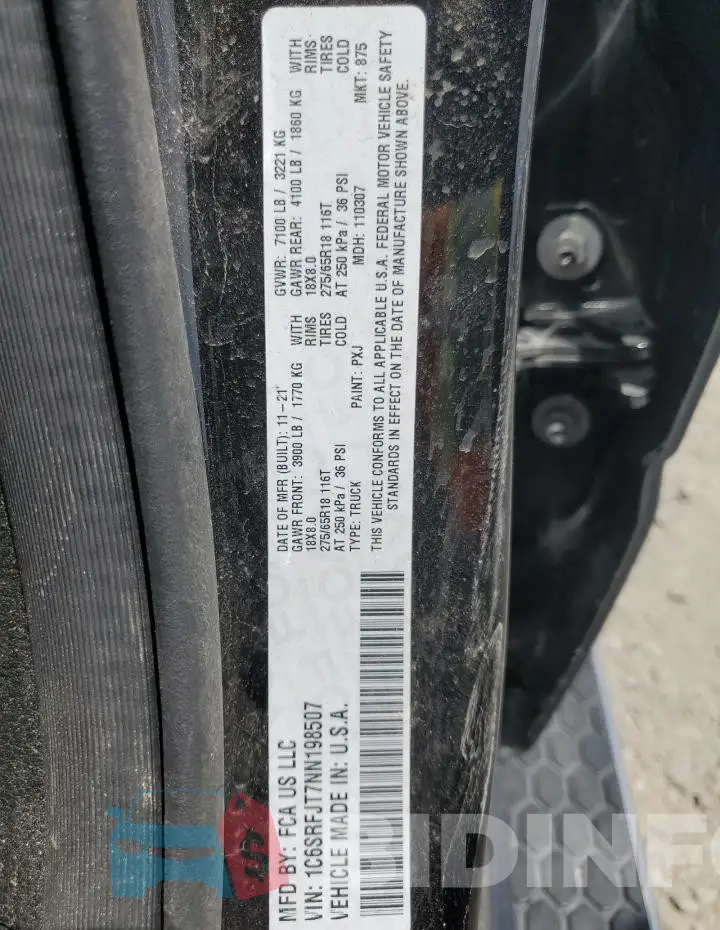 1C6SRFJT7NN198507 Photo# 12