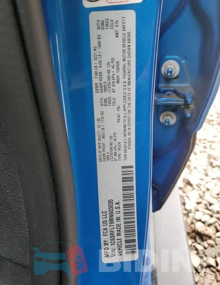 1C6SRFLT9MN603035 Photo# 12