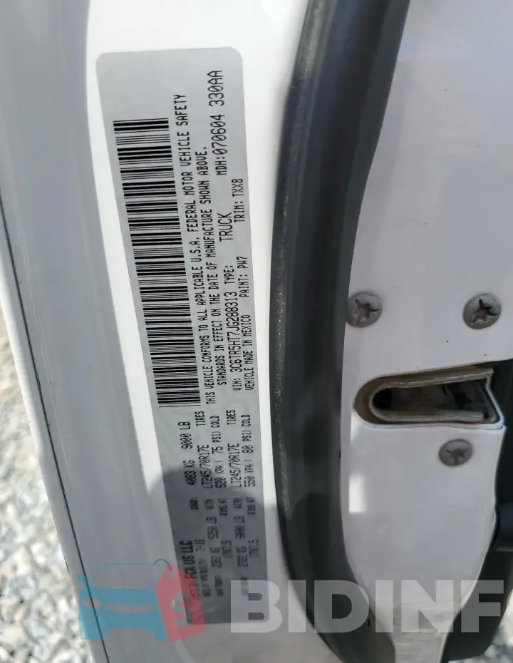 3C6TR5HT7JG288313 Photo# 12