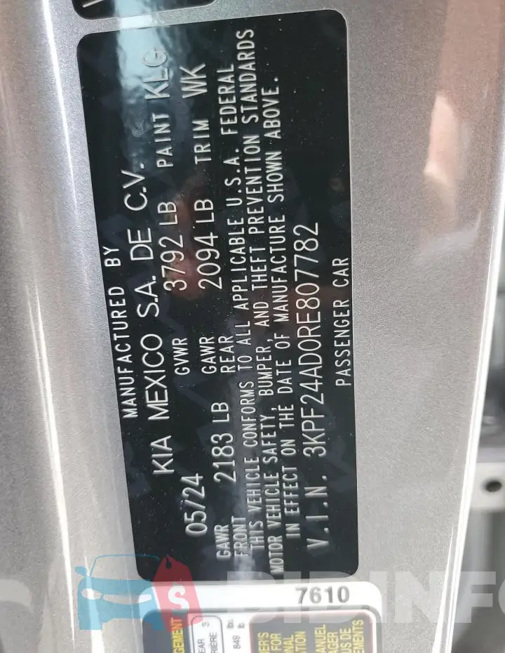 3KPF24AD0RE807782 Photo# 12