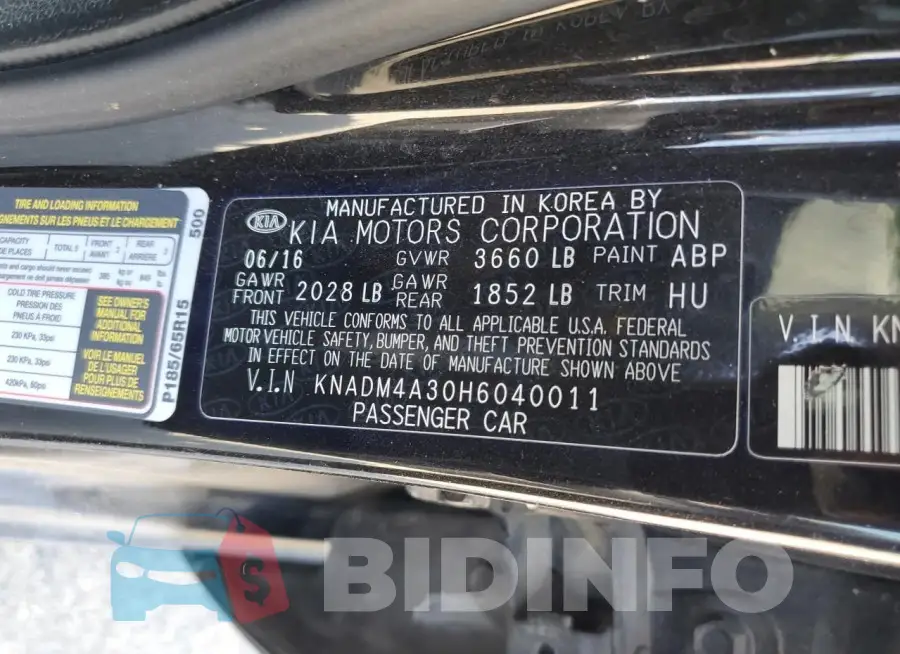 KNADM4A30H6040011 Photo# 12