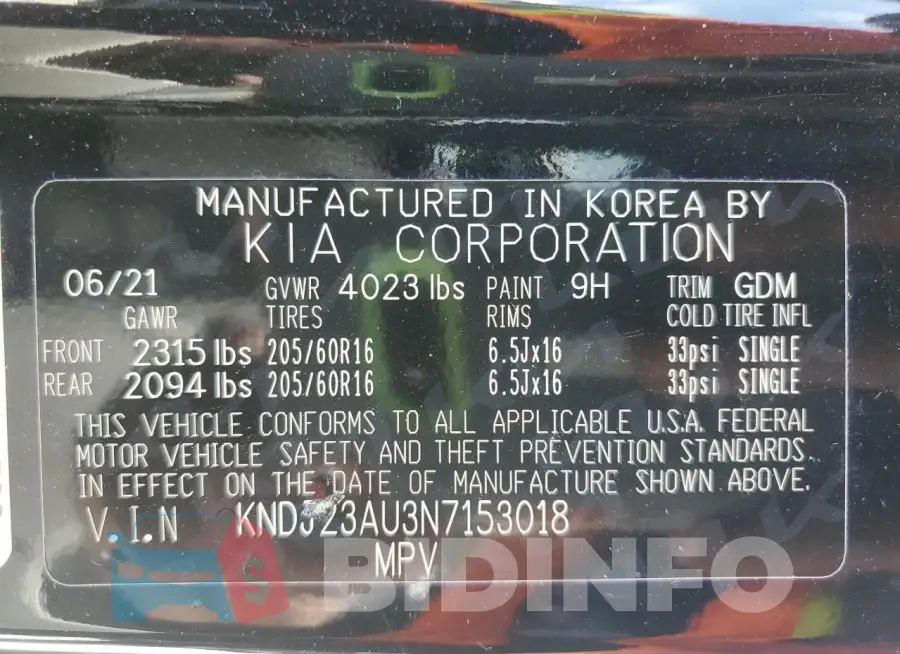 KNDJ23AU3N7153018 Photo# 12