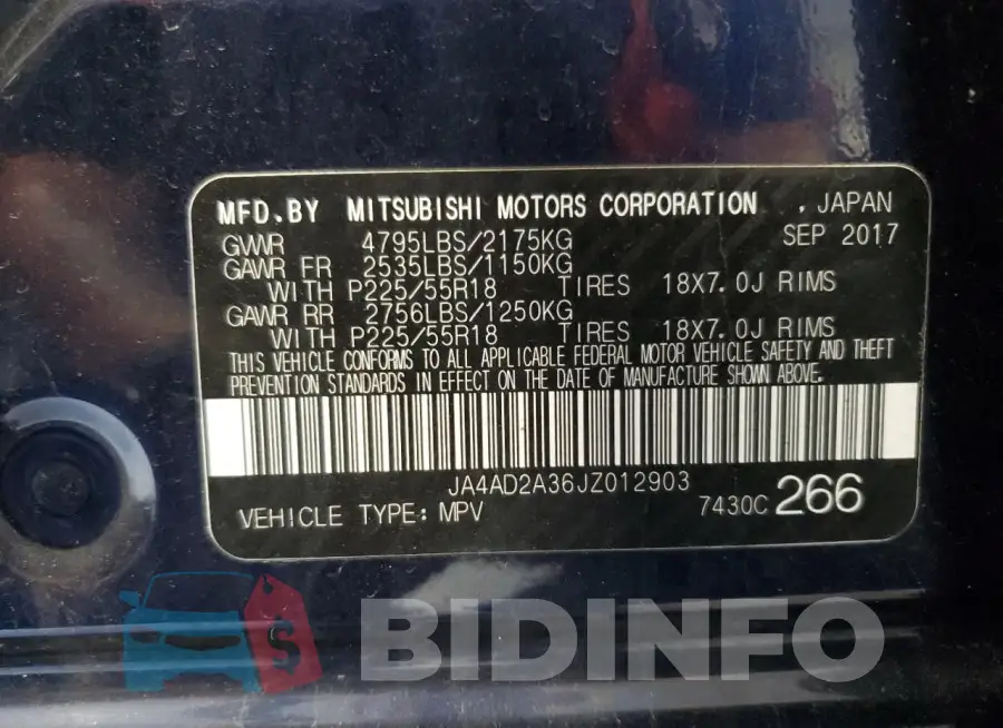 JA4AD2A36JZ012903 Photo# 13