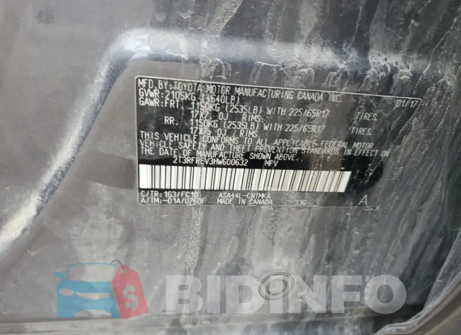 2T3RFREV3HW600632 Photo# 12