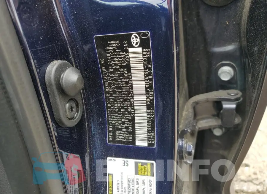 5YFB4MDEXRP120949 Photo# 13
