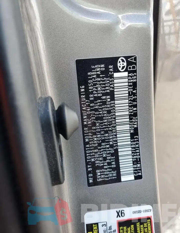 5YFBPRHE0HP690598 Photo# 13