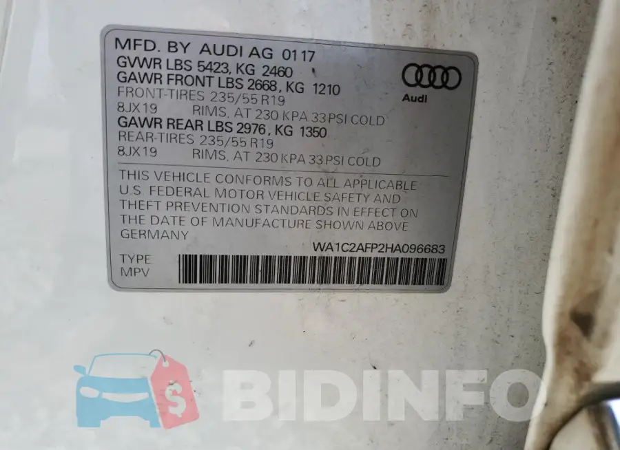 WA1C2AFP2HA096683 Photo# 13