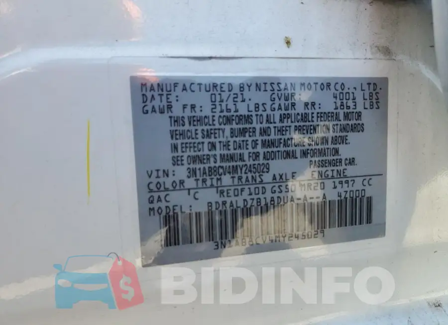 3N1AB8CV4MY245029 Photo# 12