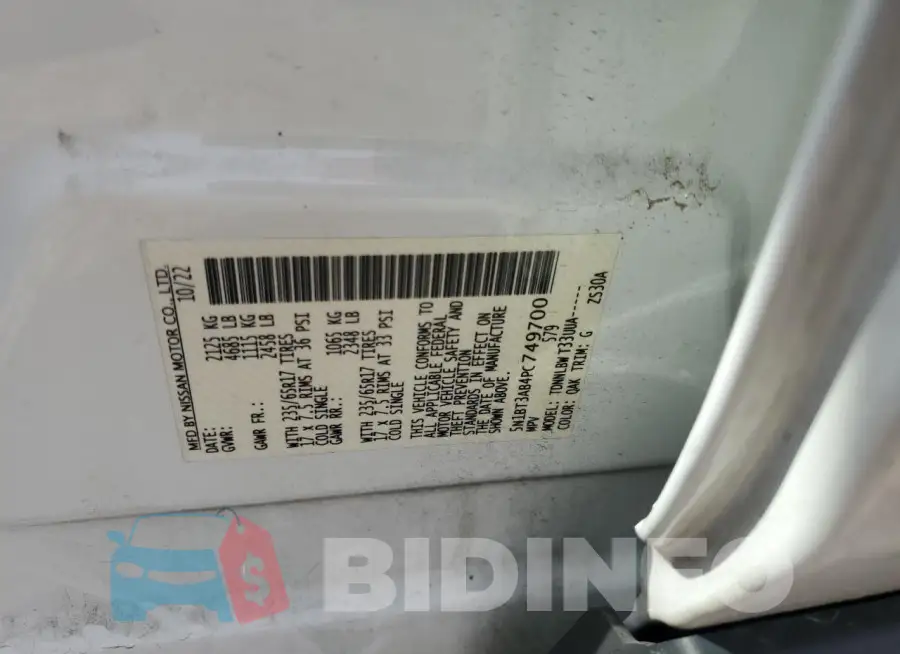 5N1BT3AB4PC749700 Photo# 13