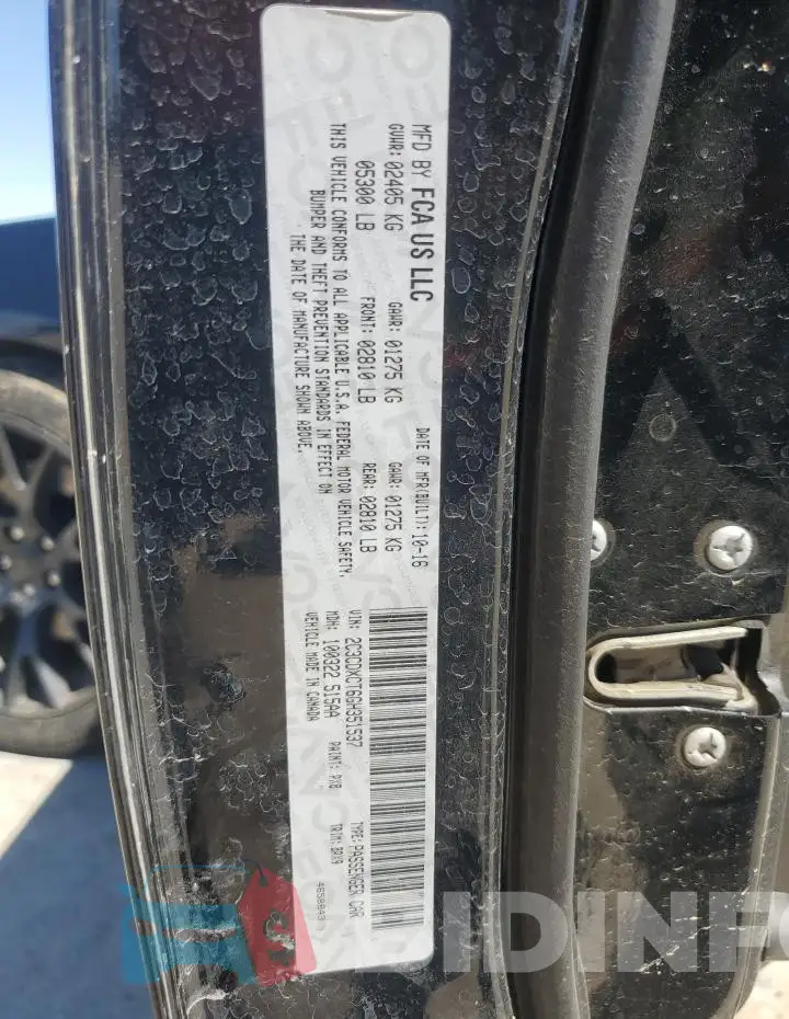 2C3CDXCT6GH351537 Photo# 12