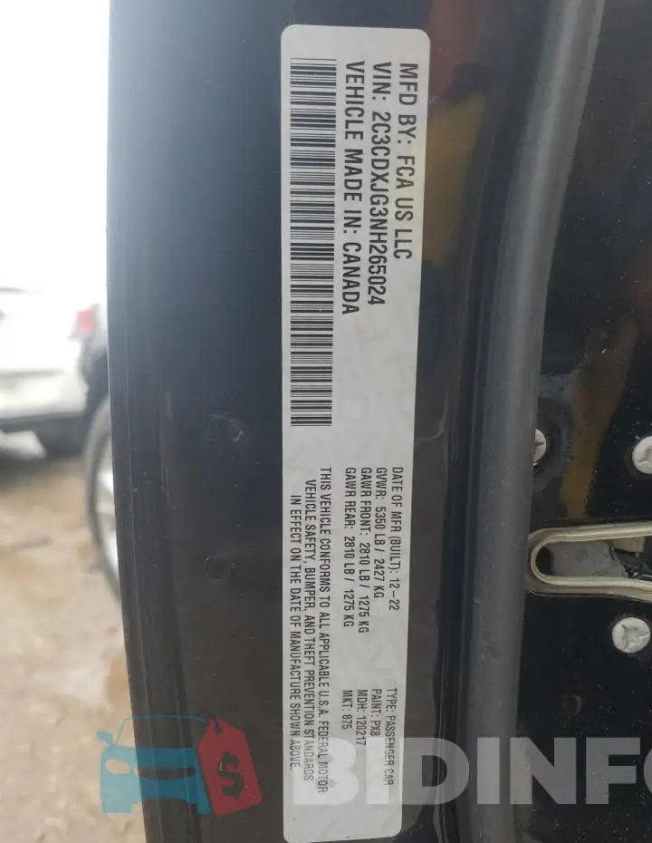 2C3CDXJG3NH265024 Photo# 13