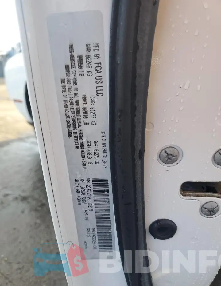 2C3CDZAGXJH172121 Photo# 12