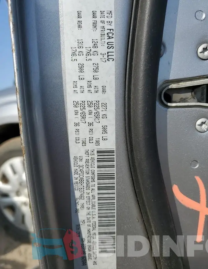 3C4PDCAB6HT637462 Photo# 13