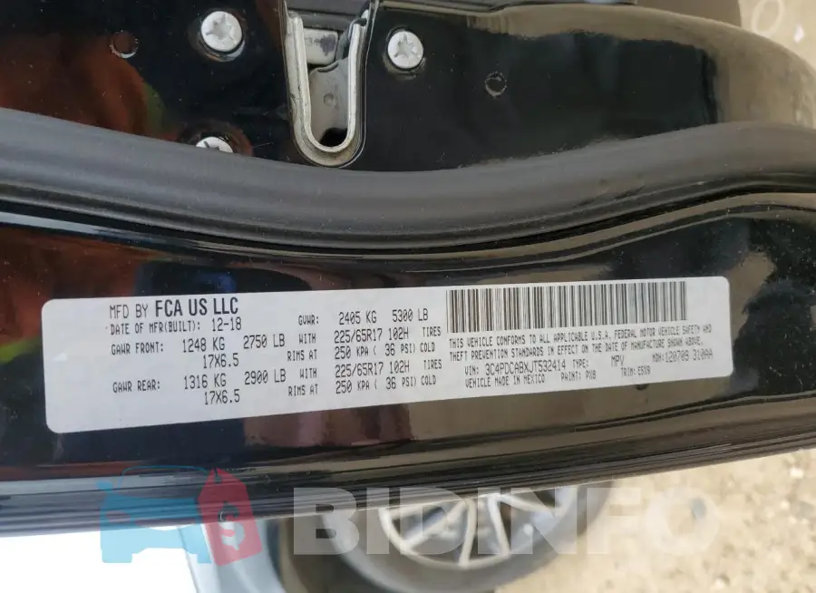 3C4PDCABXJT532414 Photo# 13