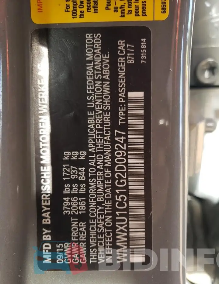 WMWXU1C51G2D09247 Photo# 13