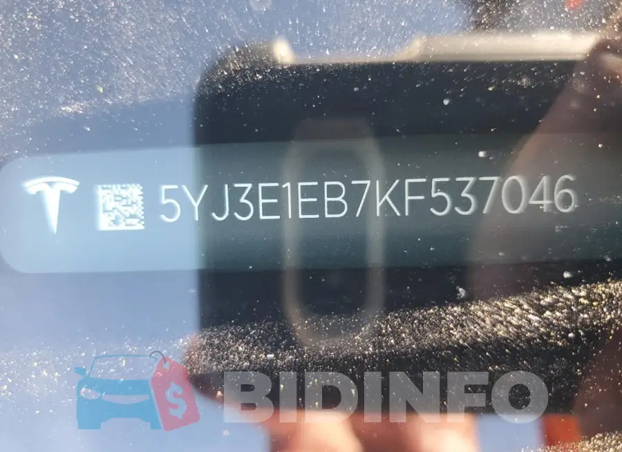 5YJ3E1EB7KF537046 Photo# 12