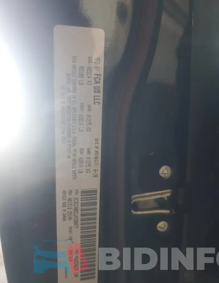 2C3CCABG5JH338077 Photo# 12