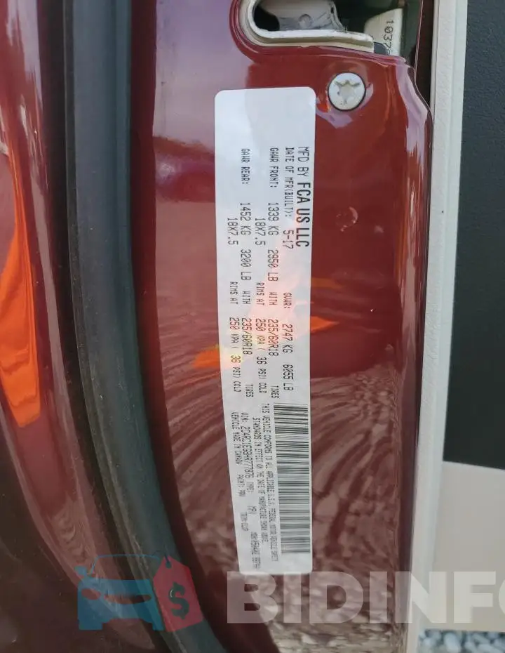 2C4RC1EG8HR777876 Photo# 14