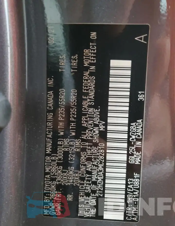2T2HZMDA3MC282810 Photo# 13