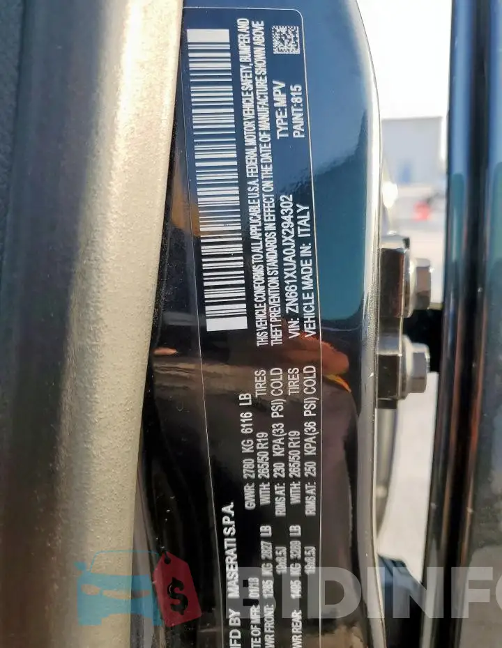 ZN661XUA0JX294302 Photo# 13
