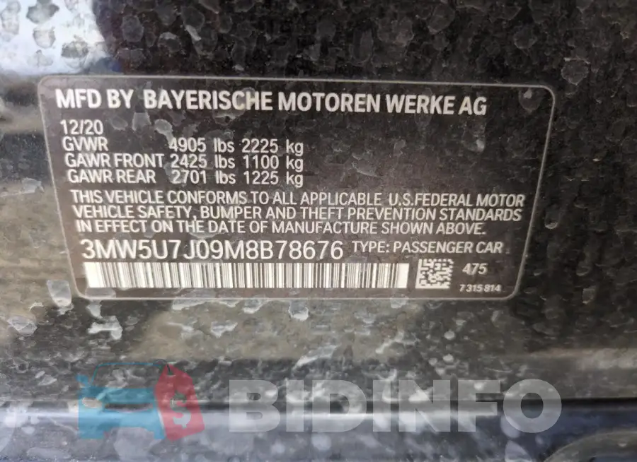 3MW5U7J09M8B78676 Photo# 12