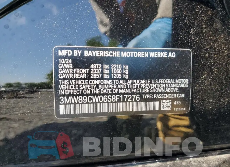3MW89CW06S8F17276 Photo# 13
