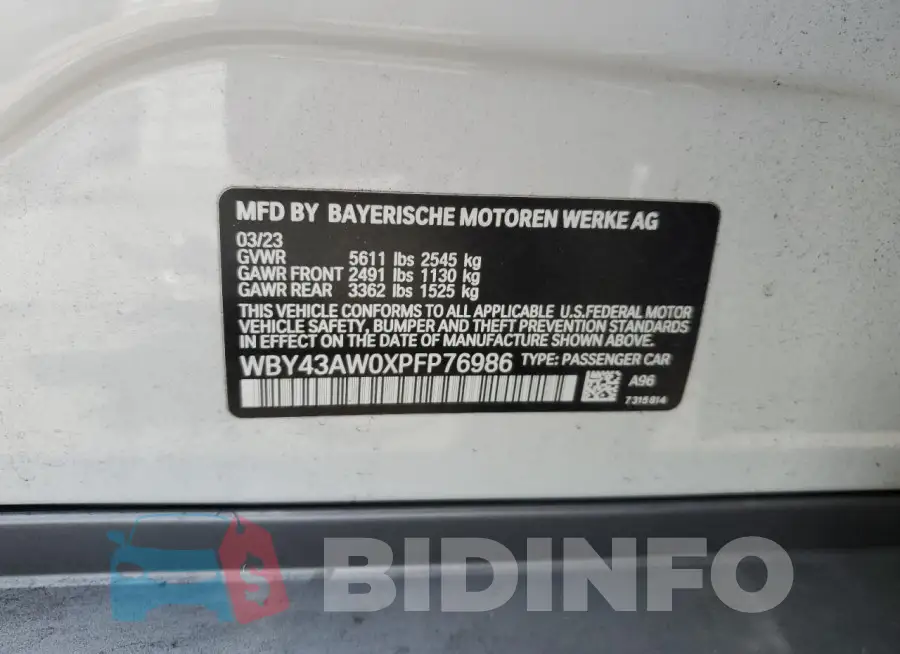 WBY43AW0XPFP76986 Photo# 13