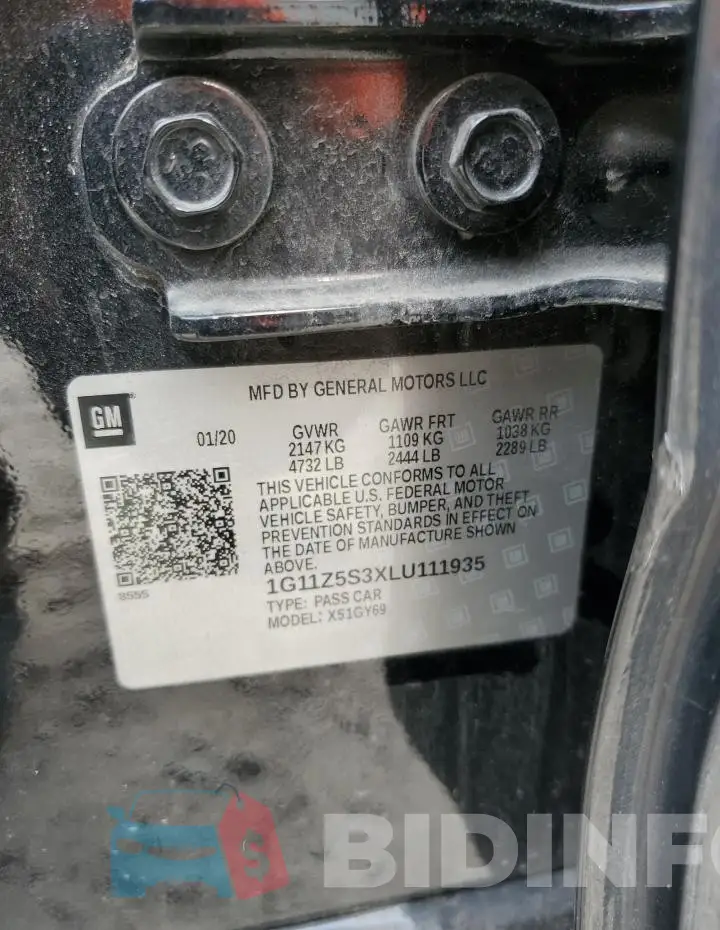 1G11Z5S3XLU111935 Photo# 12