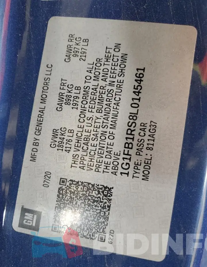 1G1FB1RS8L0145461 Photo# 12