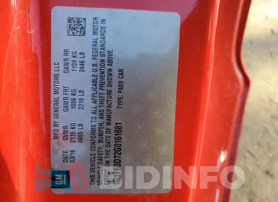 1G1FF3D72G0161681 Photo# 12
