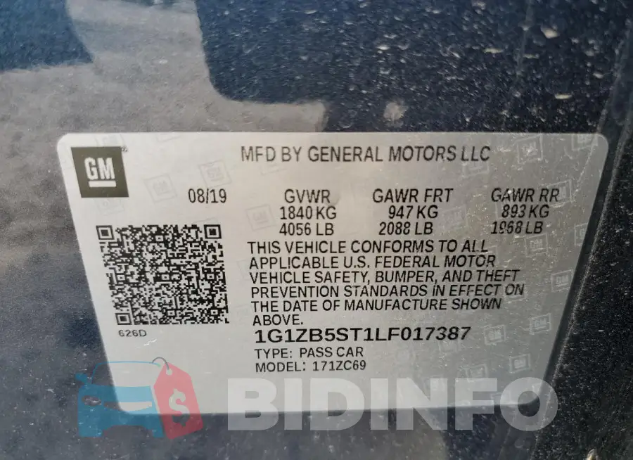 1G1ZB5ST1LF017387 Photo# 12