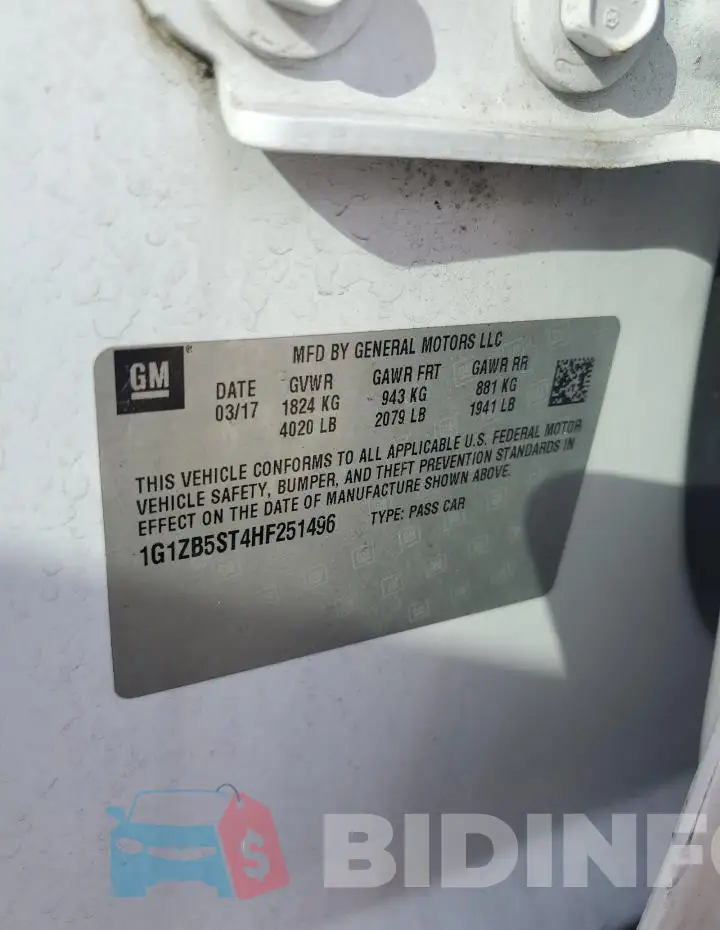 1G1ZB5ST4HF251496 Photo# 12