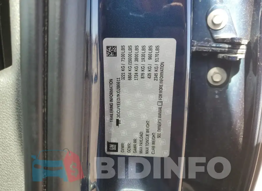 3GCUYEED7KG286611 Photo# 13