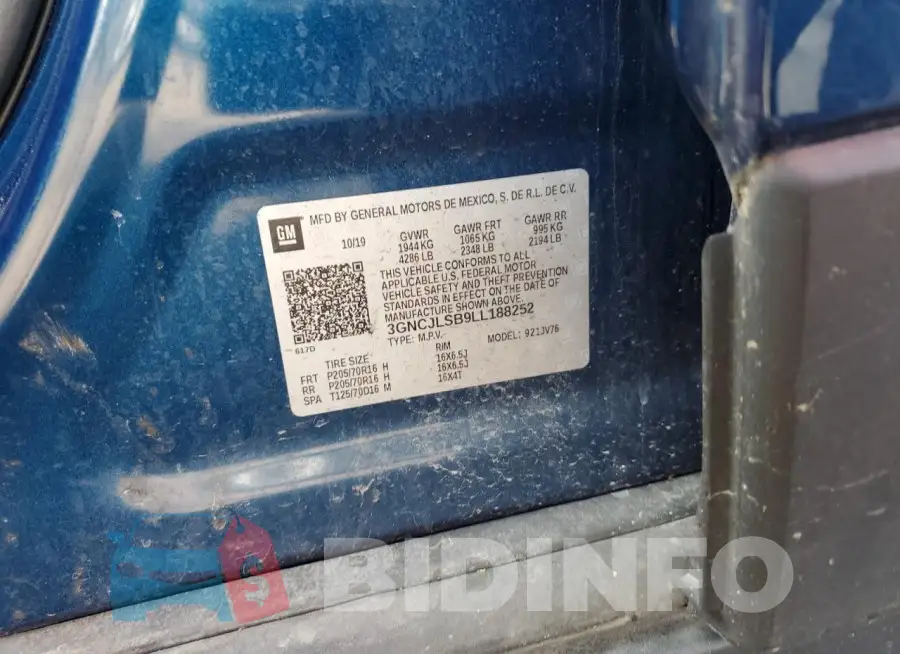 3GNCJLSB9LL188252 Photo# 12